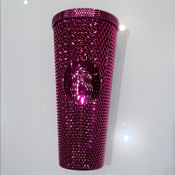 Starbucks Limited Edition Holiday 2022 Sangria Studded Bling Venti Tumbler - Picture 4 of 6